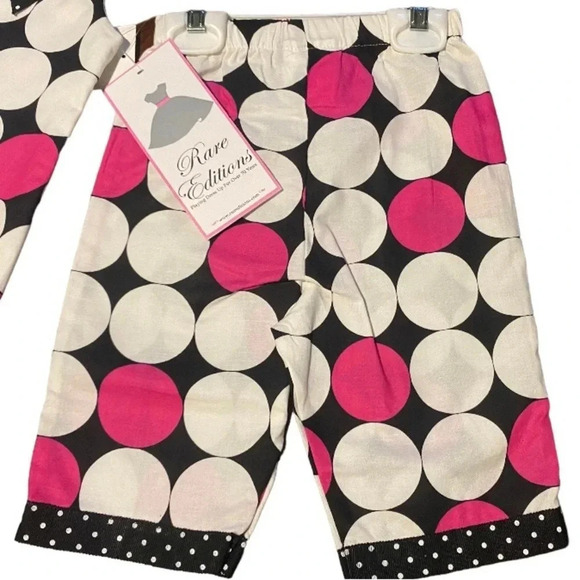 RARE EDITIIONS GIRLS NWT PINK TOP BOTTOM SHIRT BIRTHDAY SUMMER SZ 18 & 24 MONTHS - Picture 2 of 3